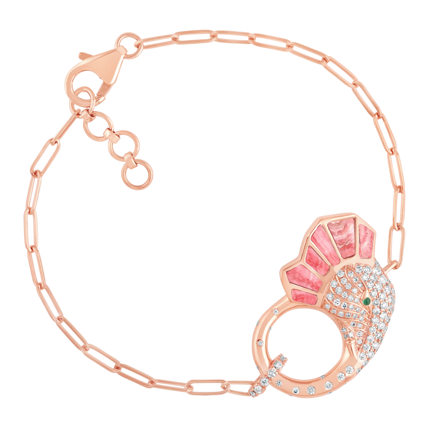 The Tusker Bracelet - Rhodocrosite