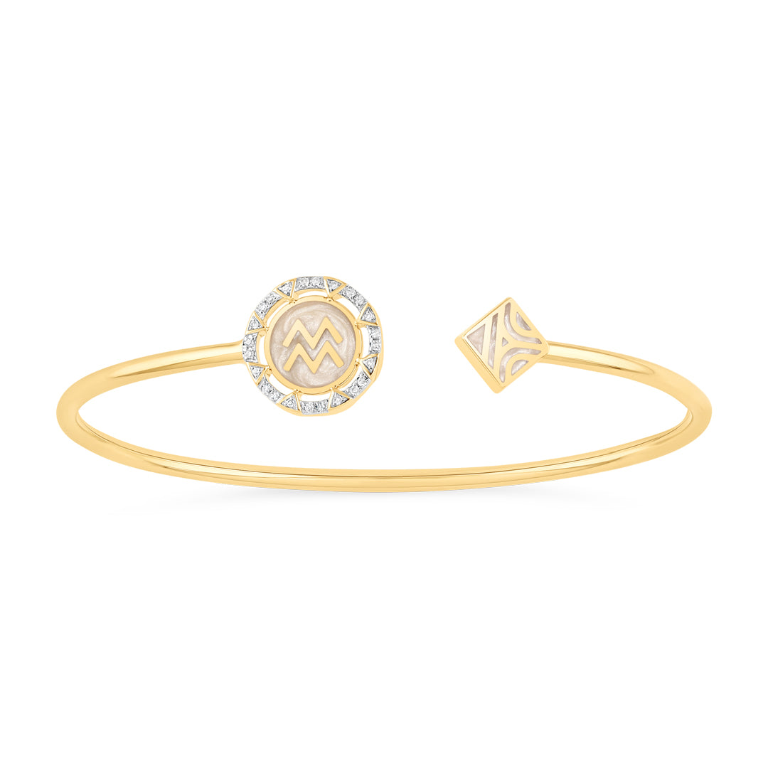 Aquarius Zodiac Flexi Bangle