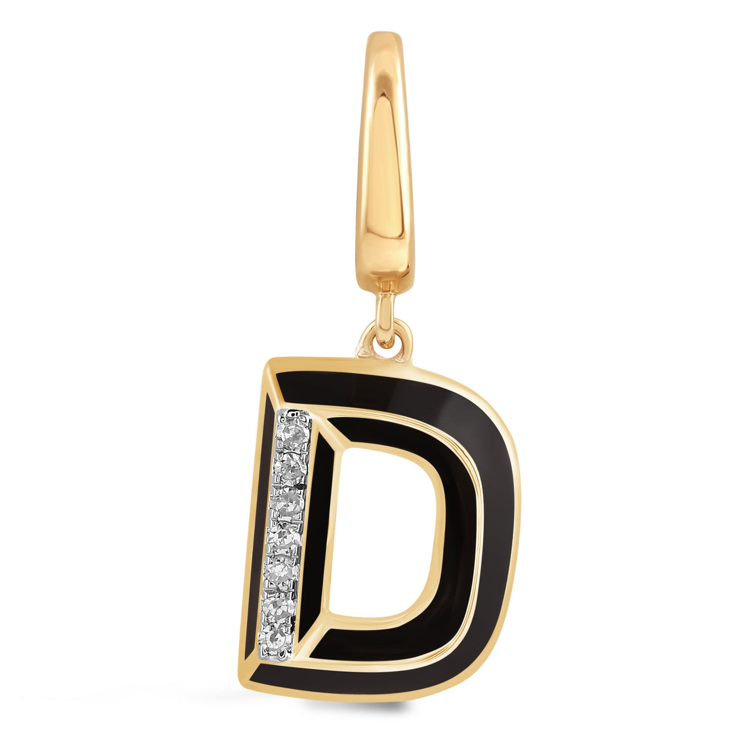 Mini Alphabet Charm- Black