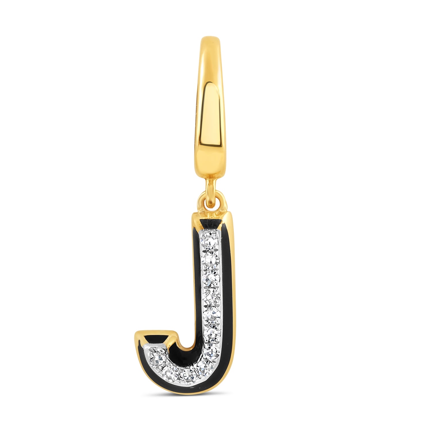 Mini Alphabet Charm- Black