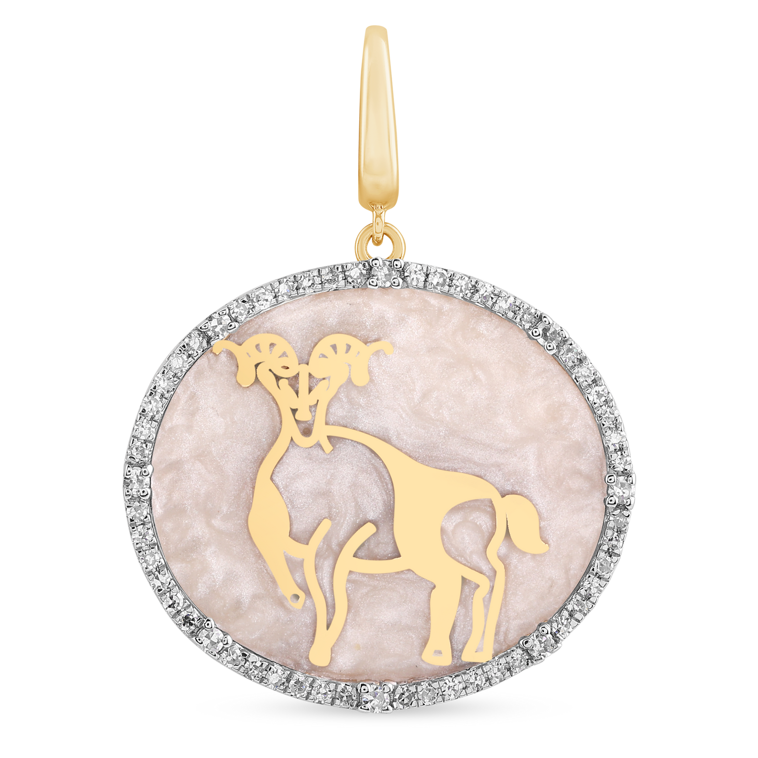 Aries Zodiac Symbol Charm