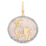 Aries Zodiac Symbol Charm