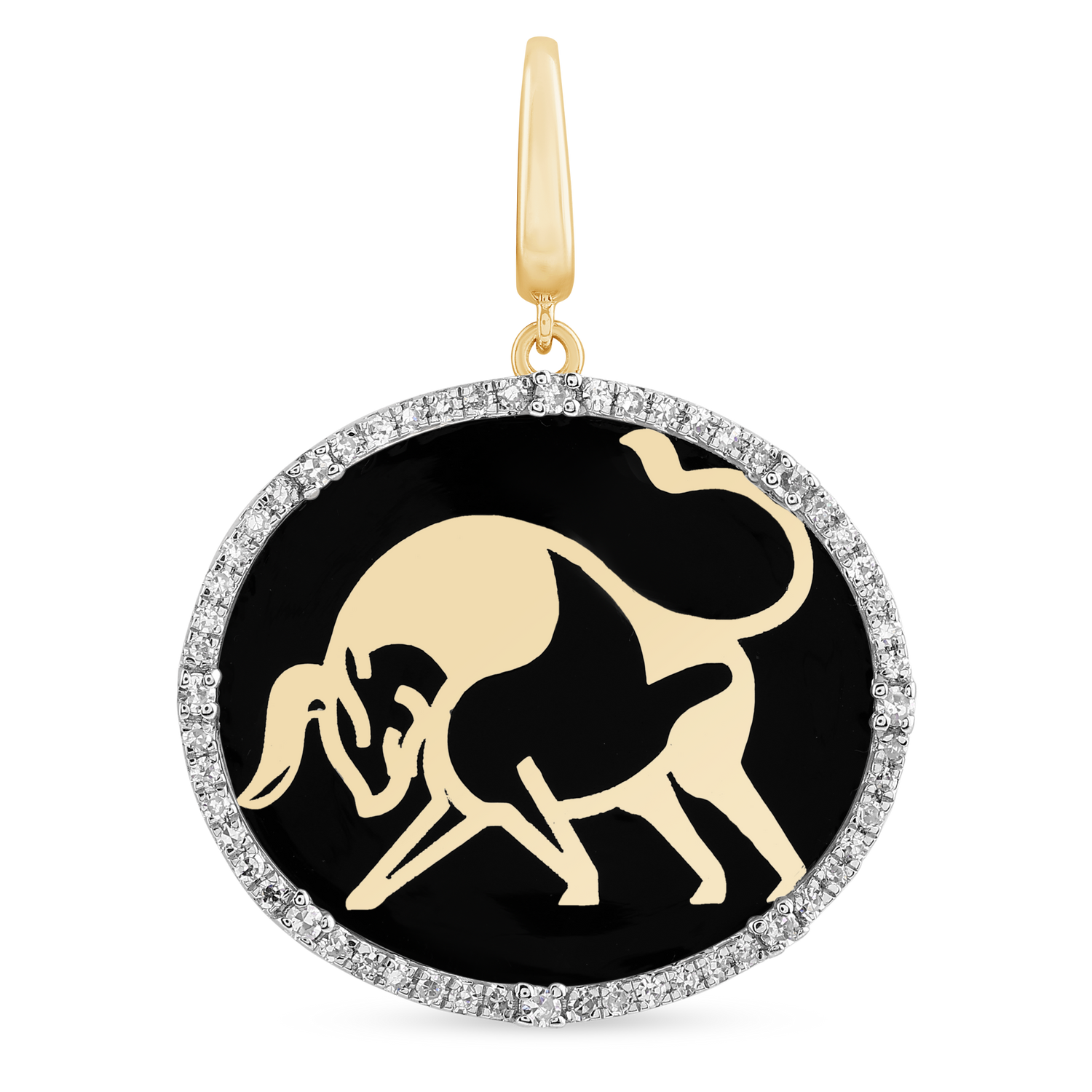 Taurus Zodiac Symbol Charm