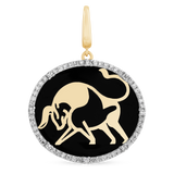 Taurus Zodiac Symbol Charm