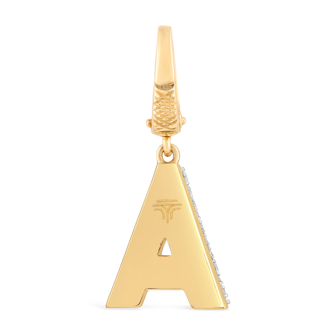 Mini Alphabet Charm - Yellow Gold