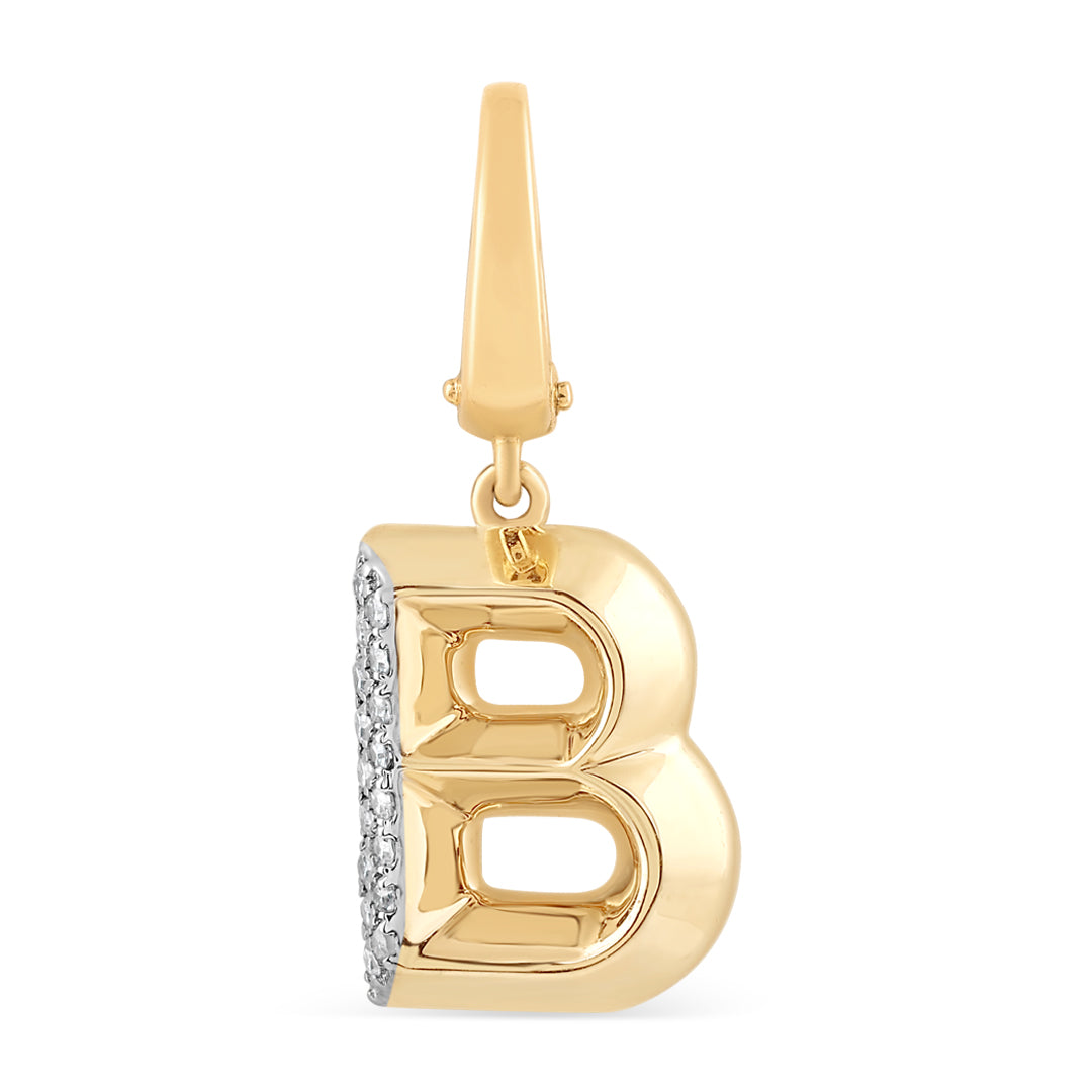 Mini Alphabet Charm - Yellow Gold