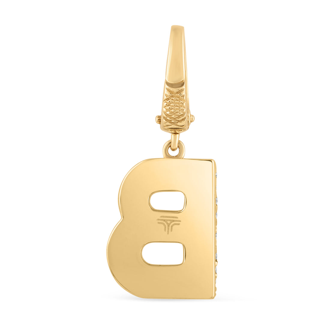 Mini Alphabet Charm - Yellow Gold