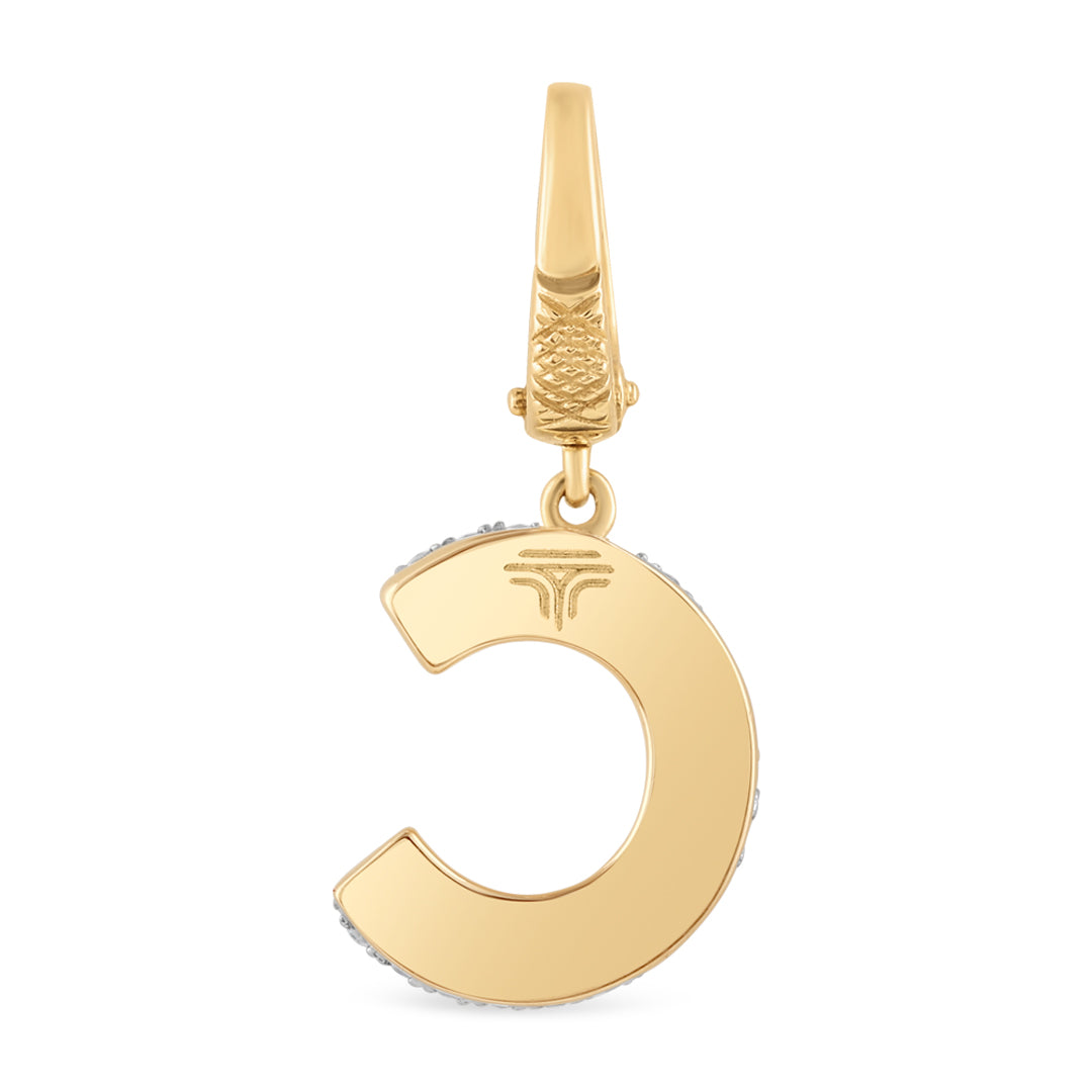 Mini Alphabet Charm - Yellow Gold