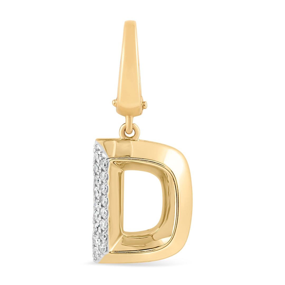 Mini Alphabet Charm - Yellow Gold