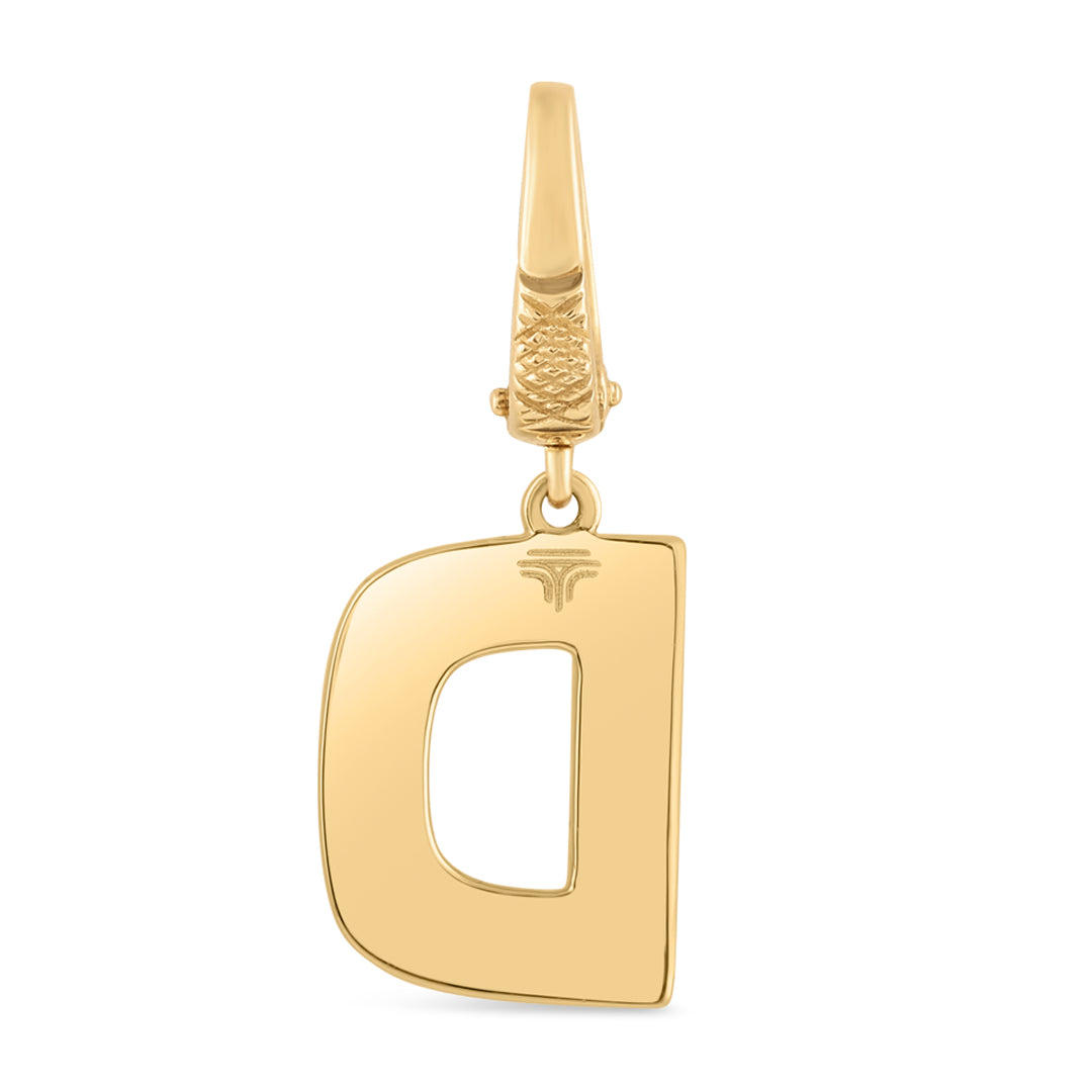 Mini Alphabet Charm - Yellow Gold