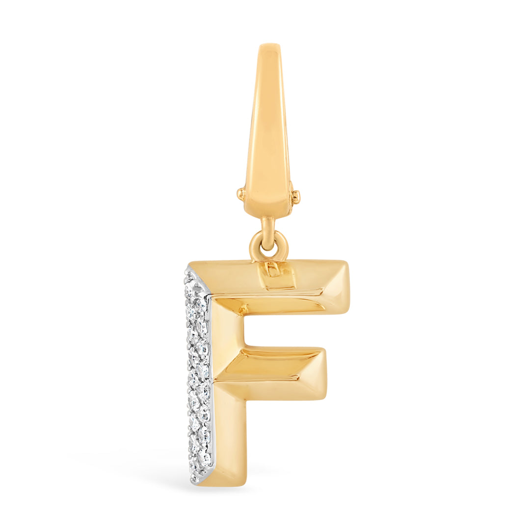 Mini Alphabet Charm - Yellow Gold