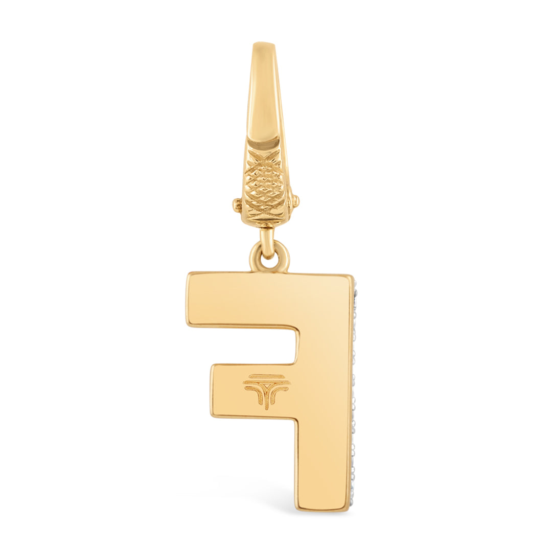 Mini Alphabet Charm - Yellow Gold