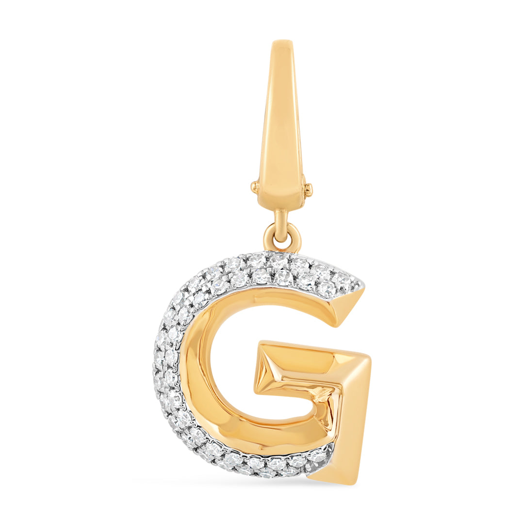 Mini Alphabet Charm - Yellow Gold