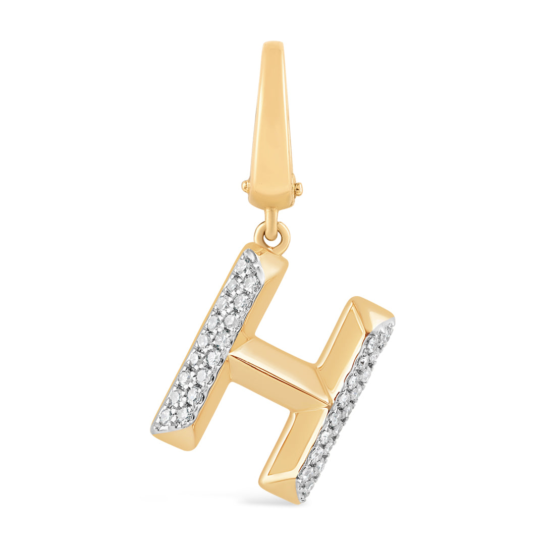 Mini Alphabet Charm - Yellow Gold