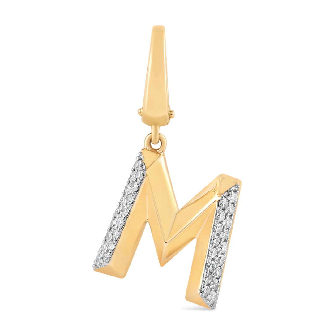 Mini Alphabet Charm - Yellow Gold