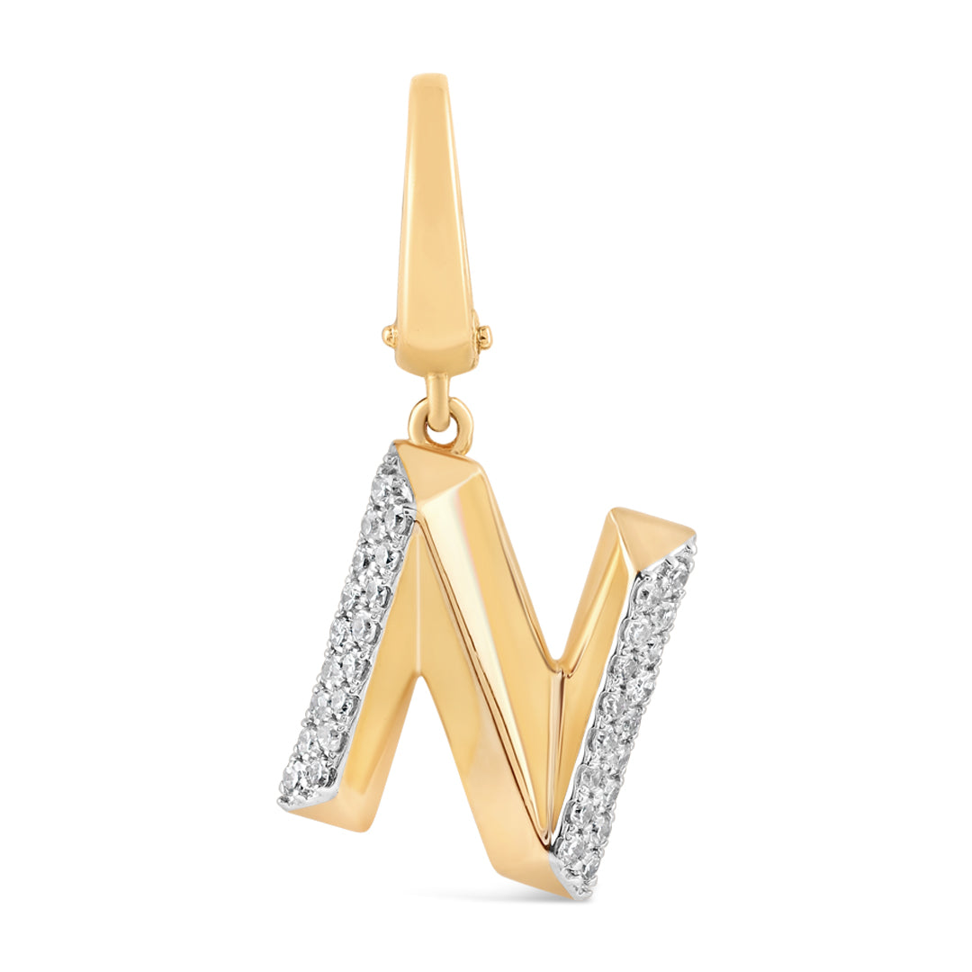 Mini Alphabet Charm - Yellow Gold