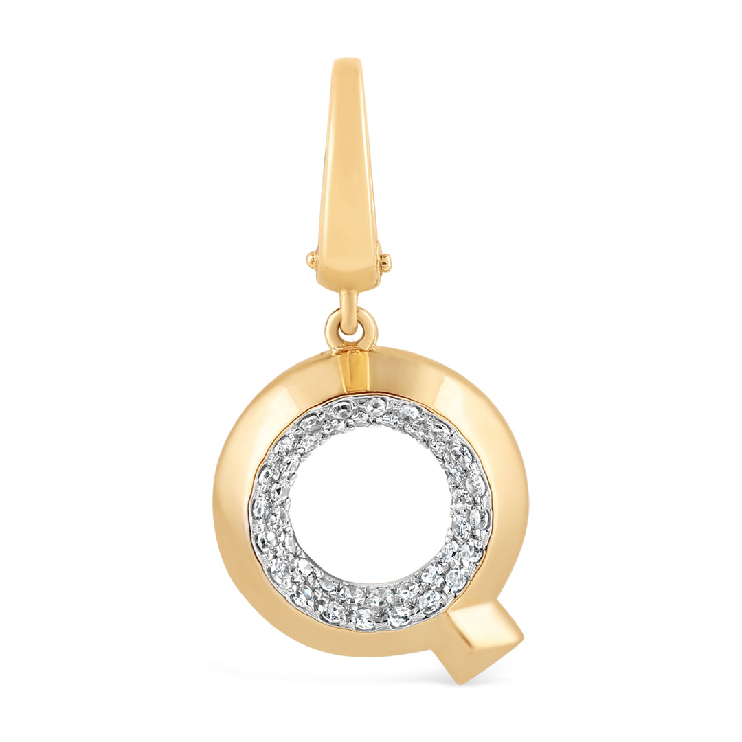 Mini Alphabet Charm - Yellow Gold