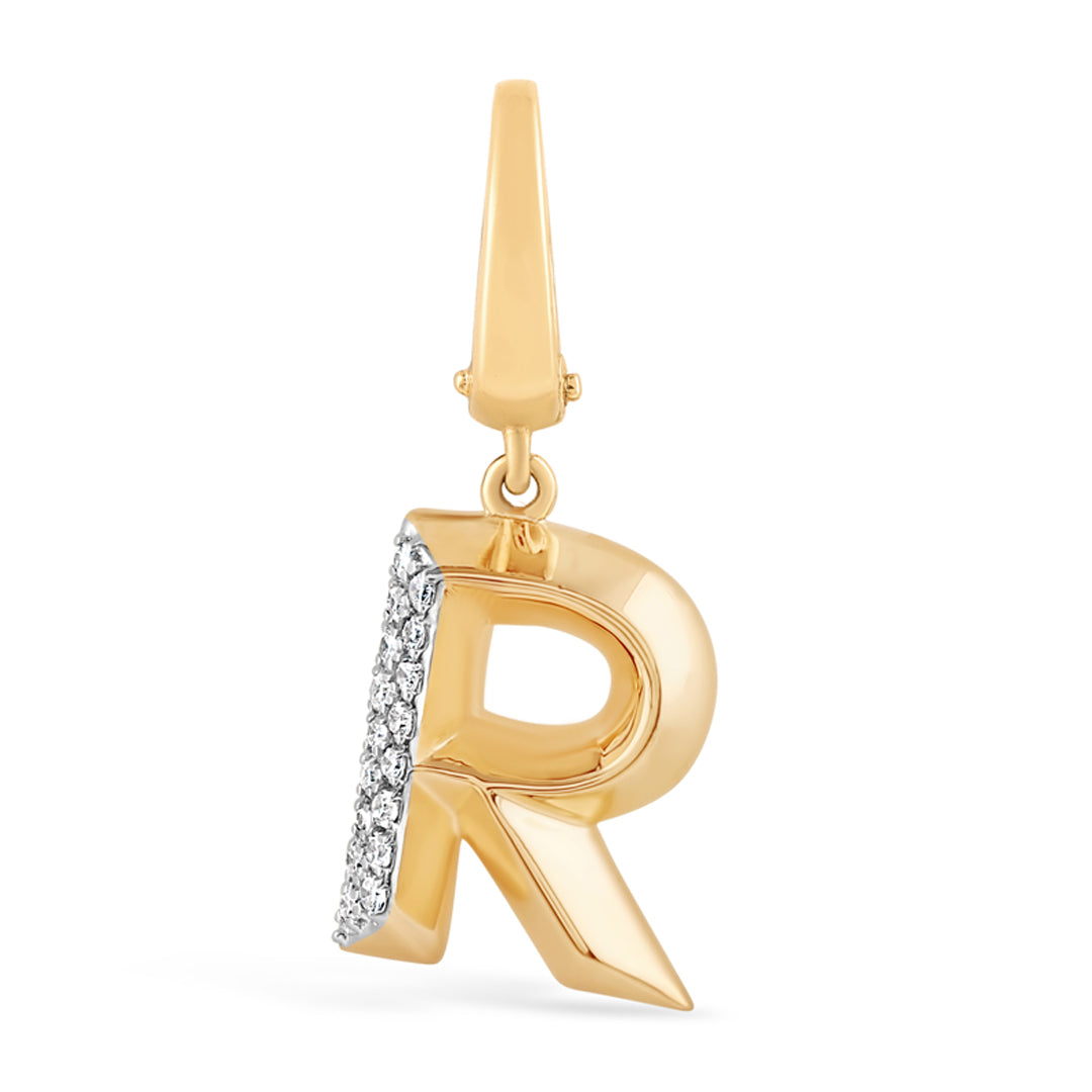 Mini Alphabet Charm - Yellow Gold