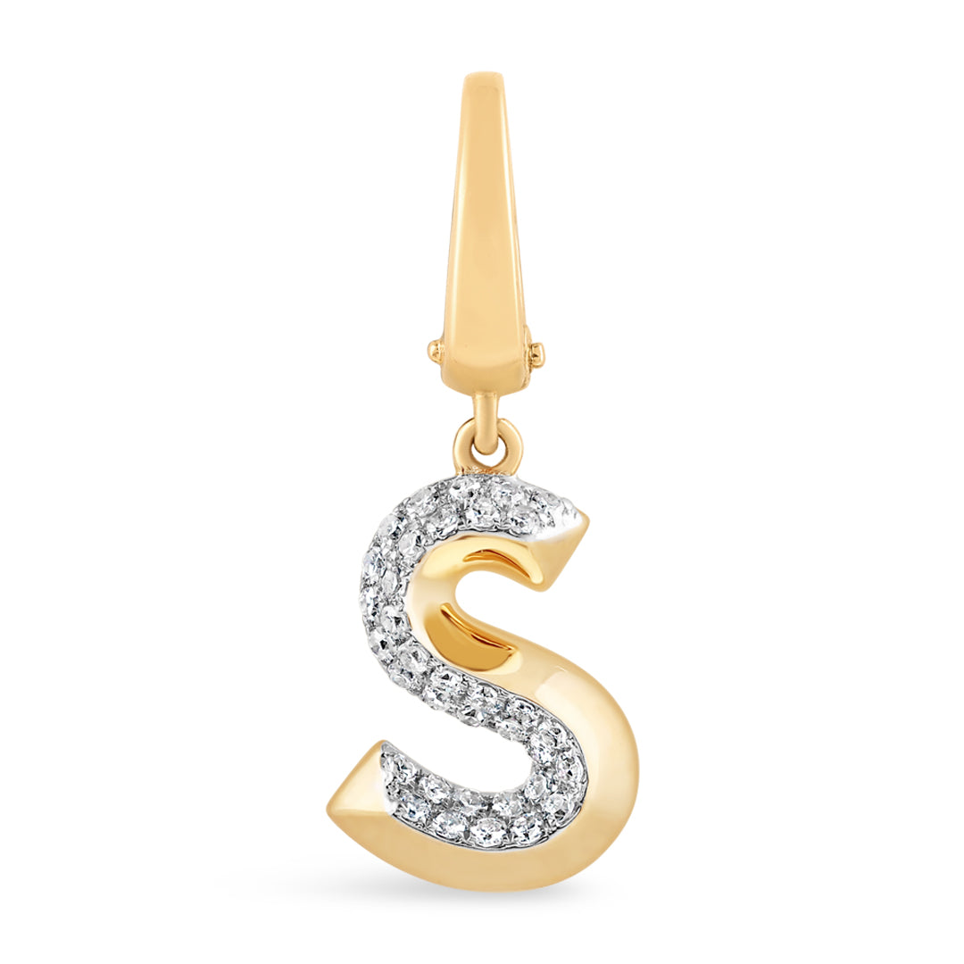 Mini Alphabet Charm - Yellow Gold