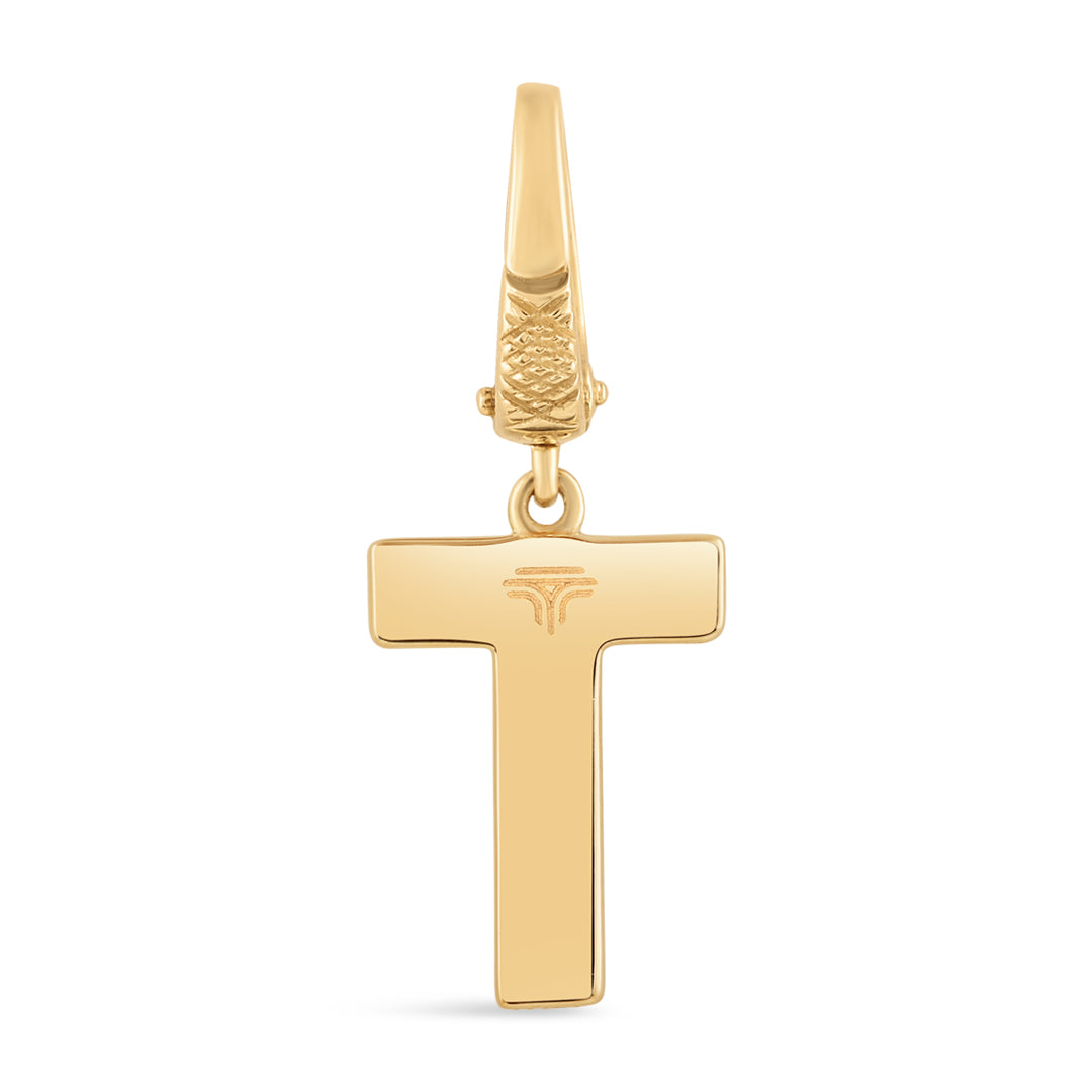 Mini Alphabet Charm - Yellow Gold