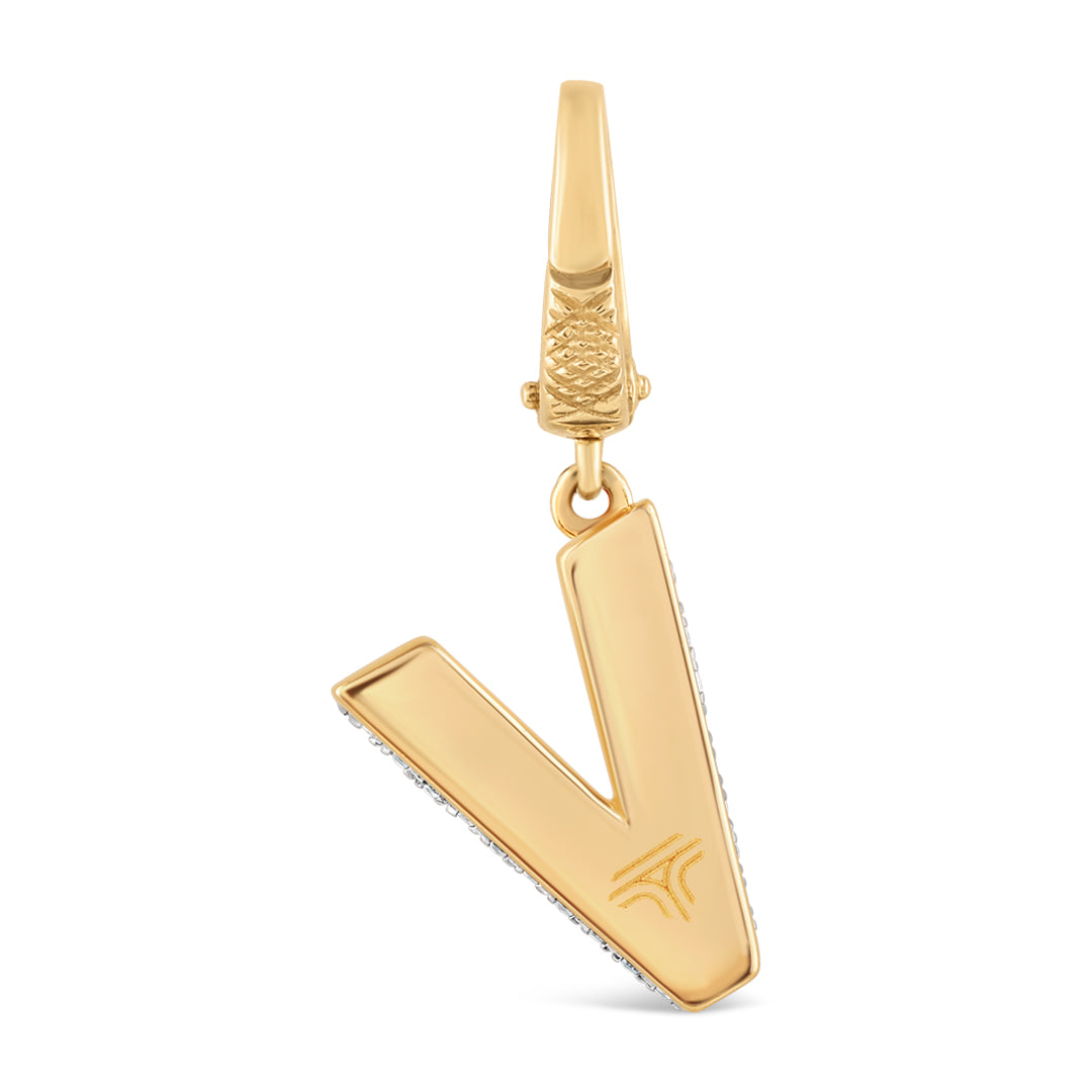 Mini Alphabet Charm - Yellow Gold