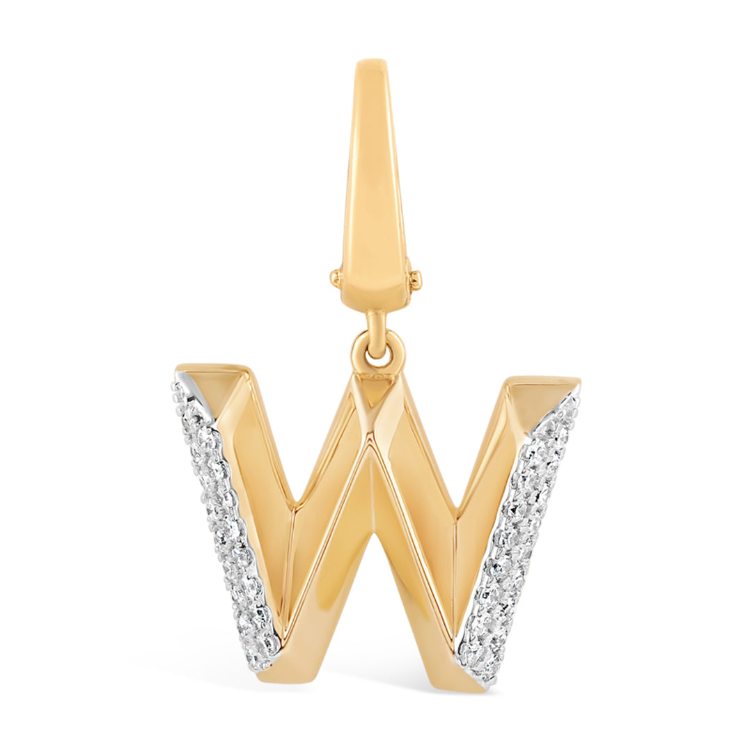 Mini Alphabet Charm - Yellow Gold