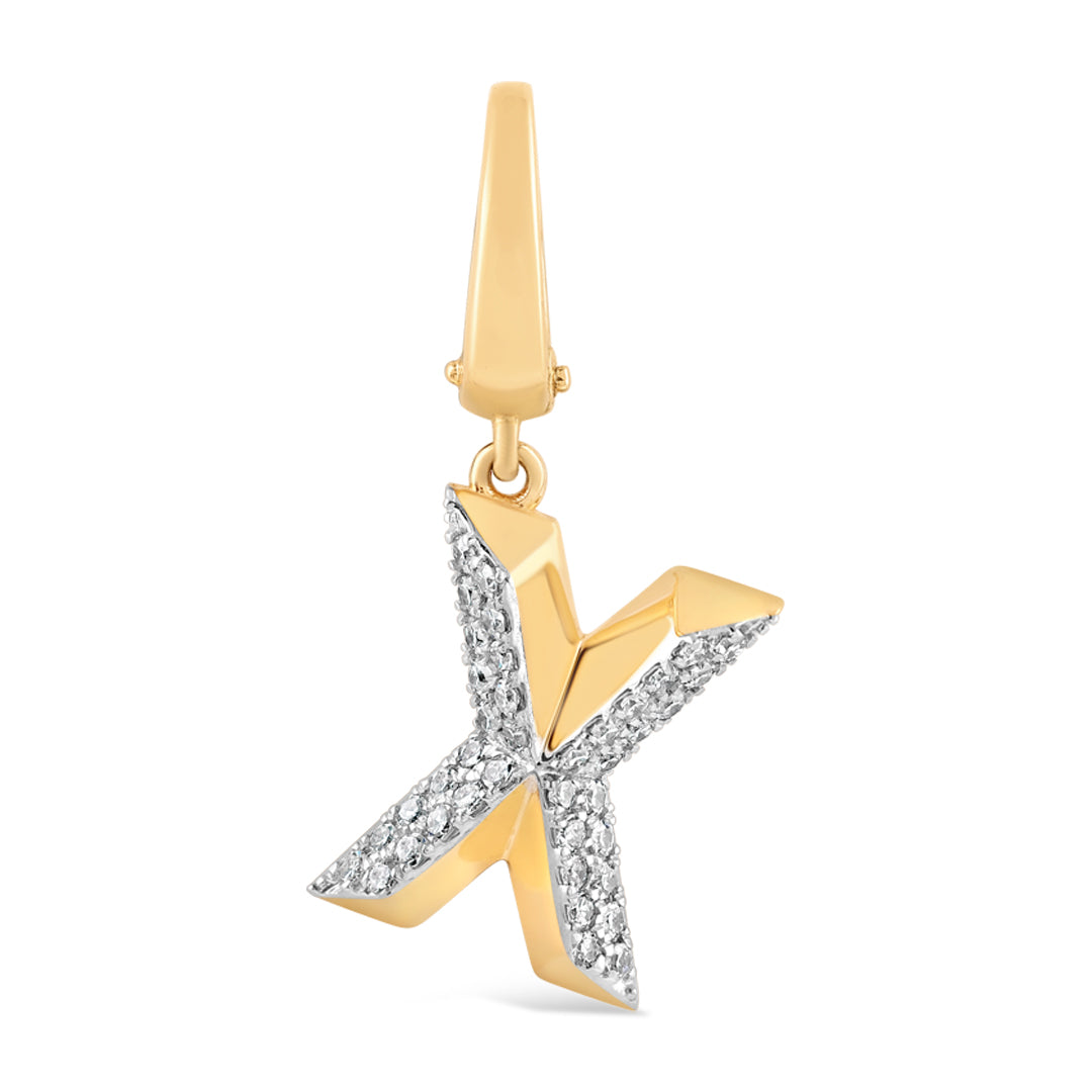 Mini Alphabet Charm - Yellow Gold