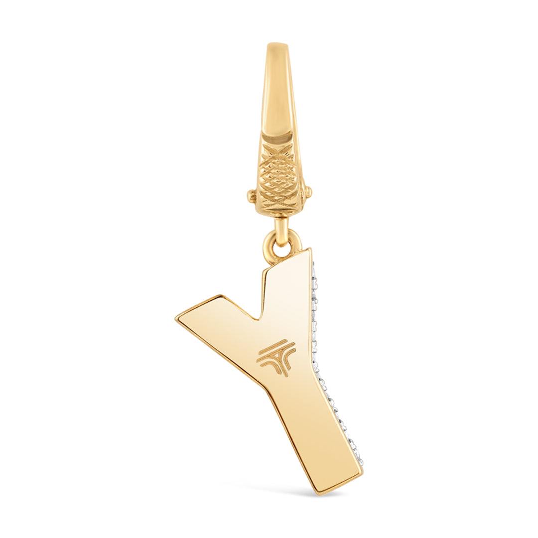 Mini Alphabet Charm - Yellow Gold