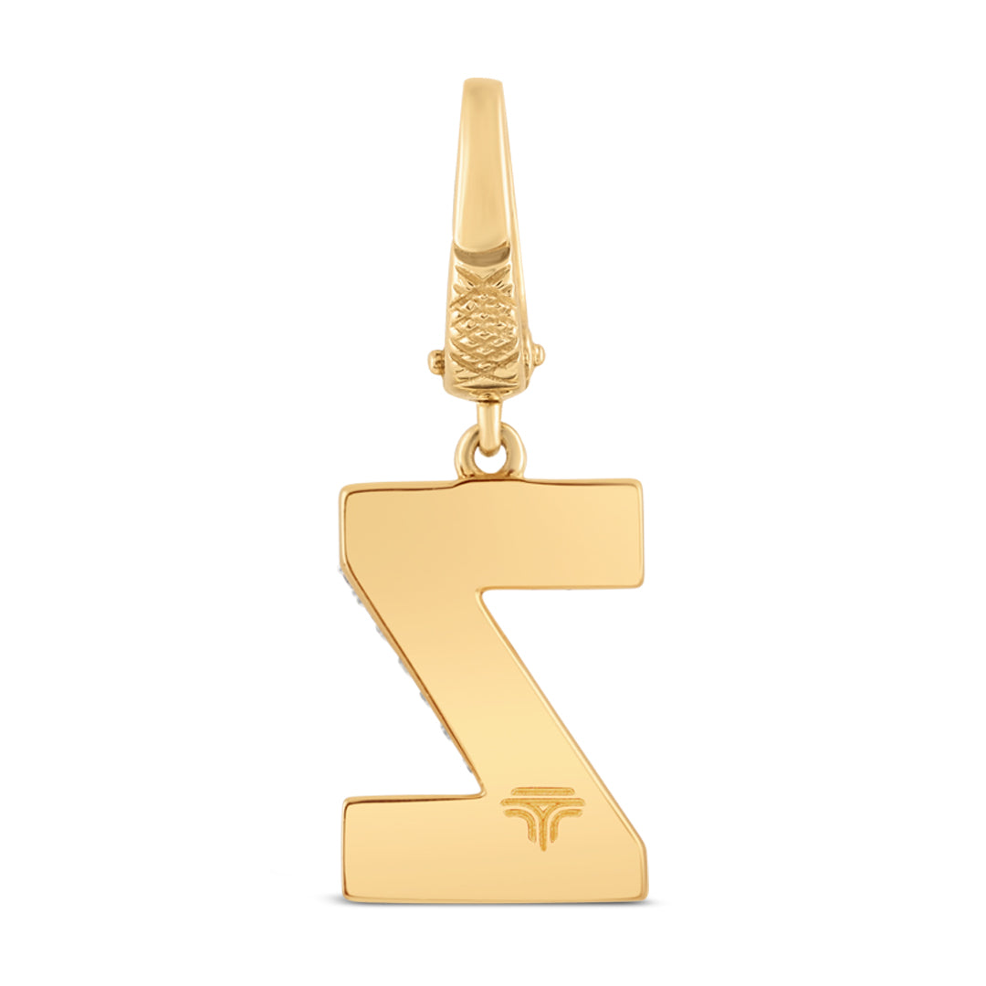 Mini Alphabet Charm - Yellow Gold