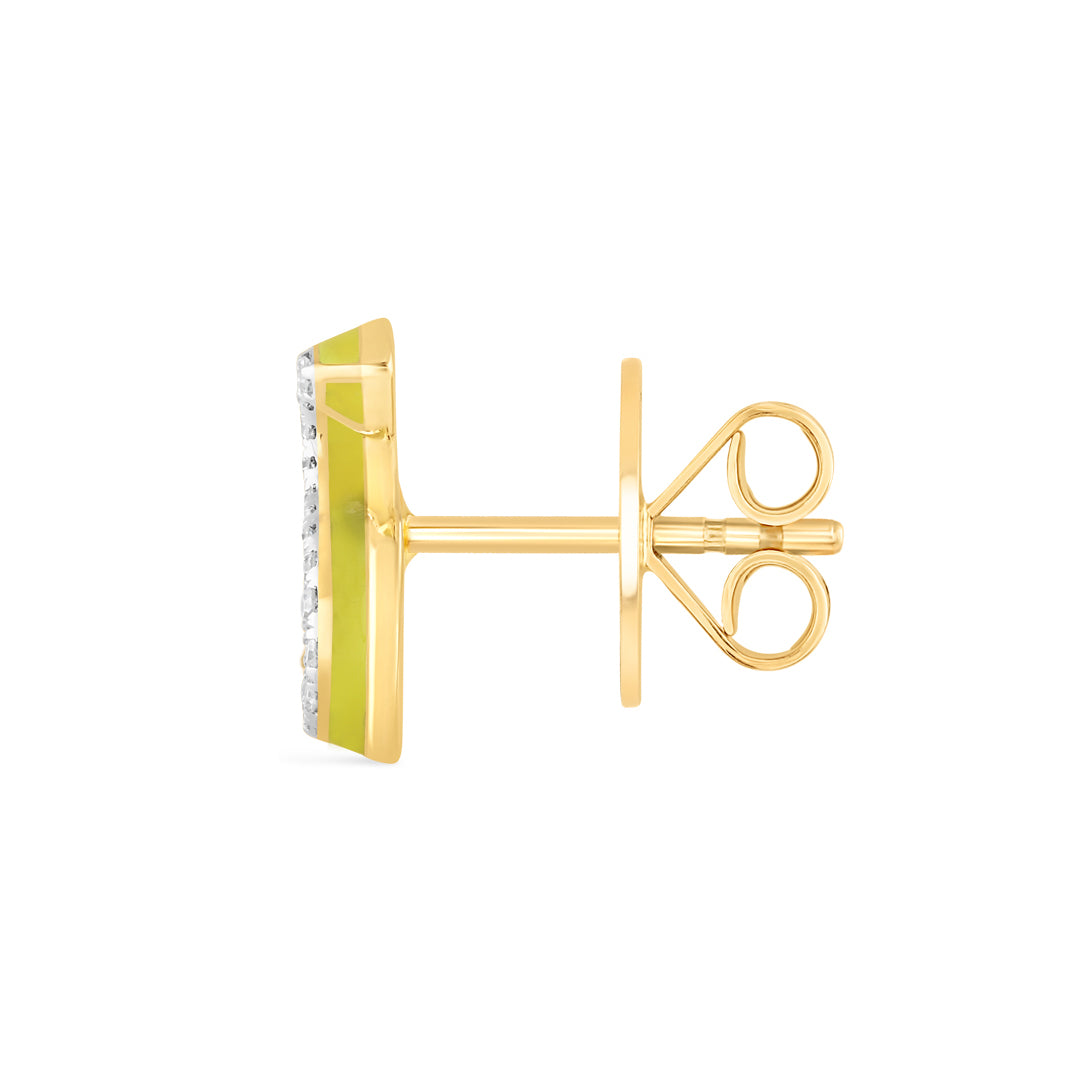 Alphabet Studs -Yellow