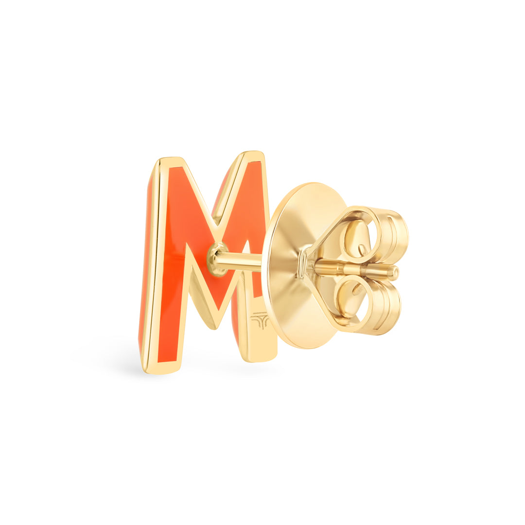 Alphabet Studs - Red