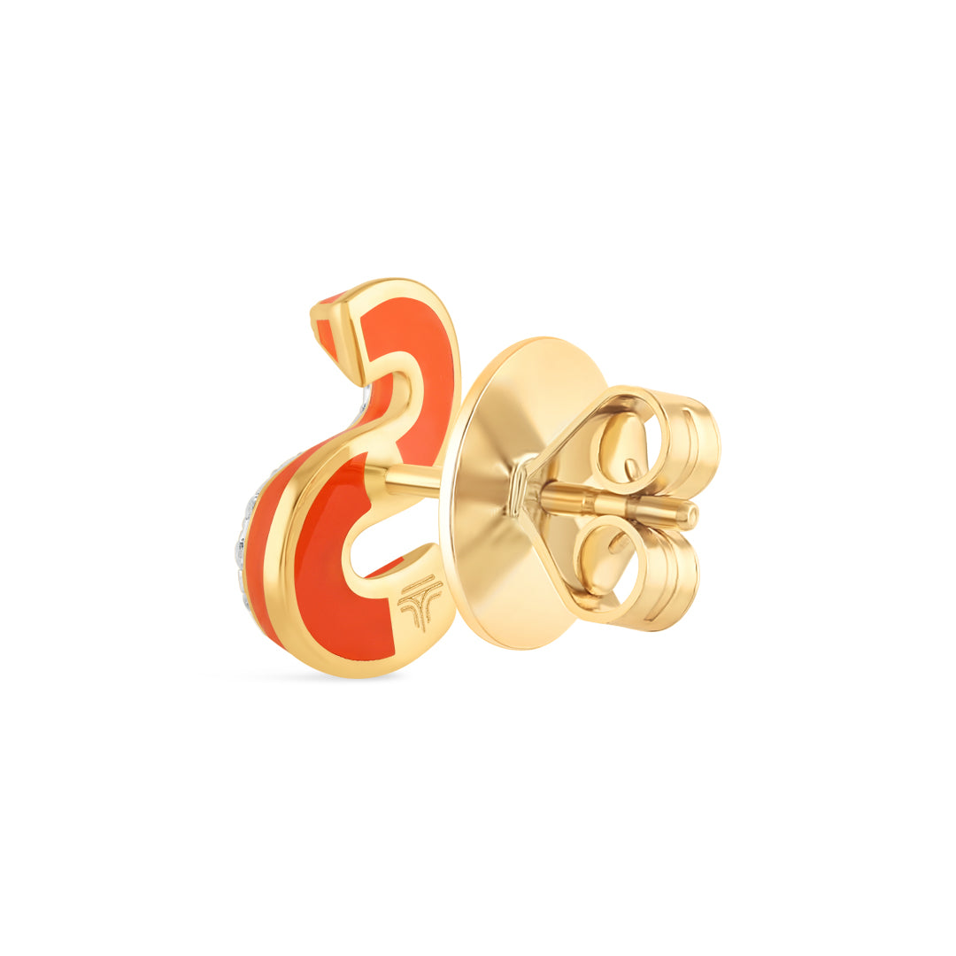 Alphabet Studs - Red