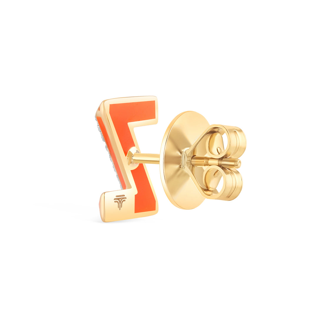 Alphabet Studs - Red