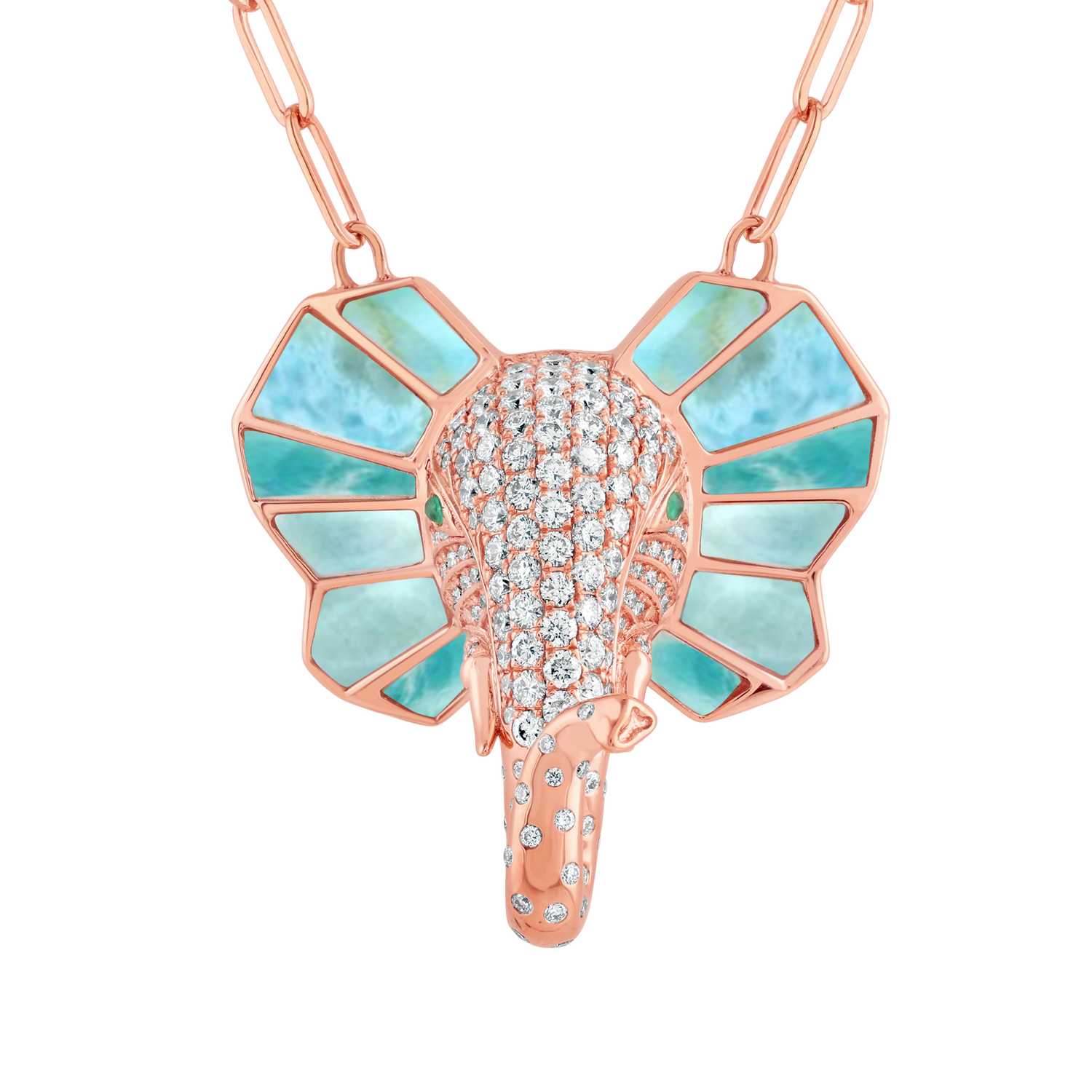 The Tusker Pendant: Larimar