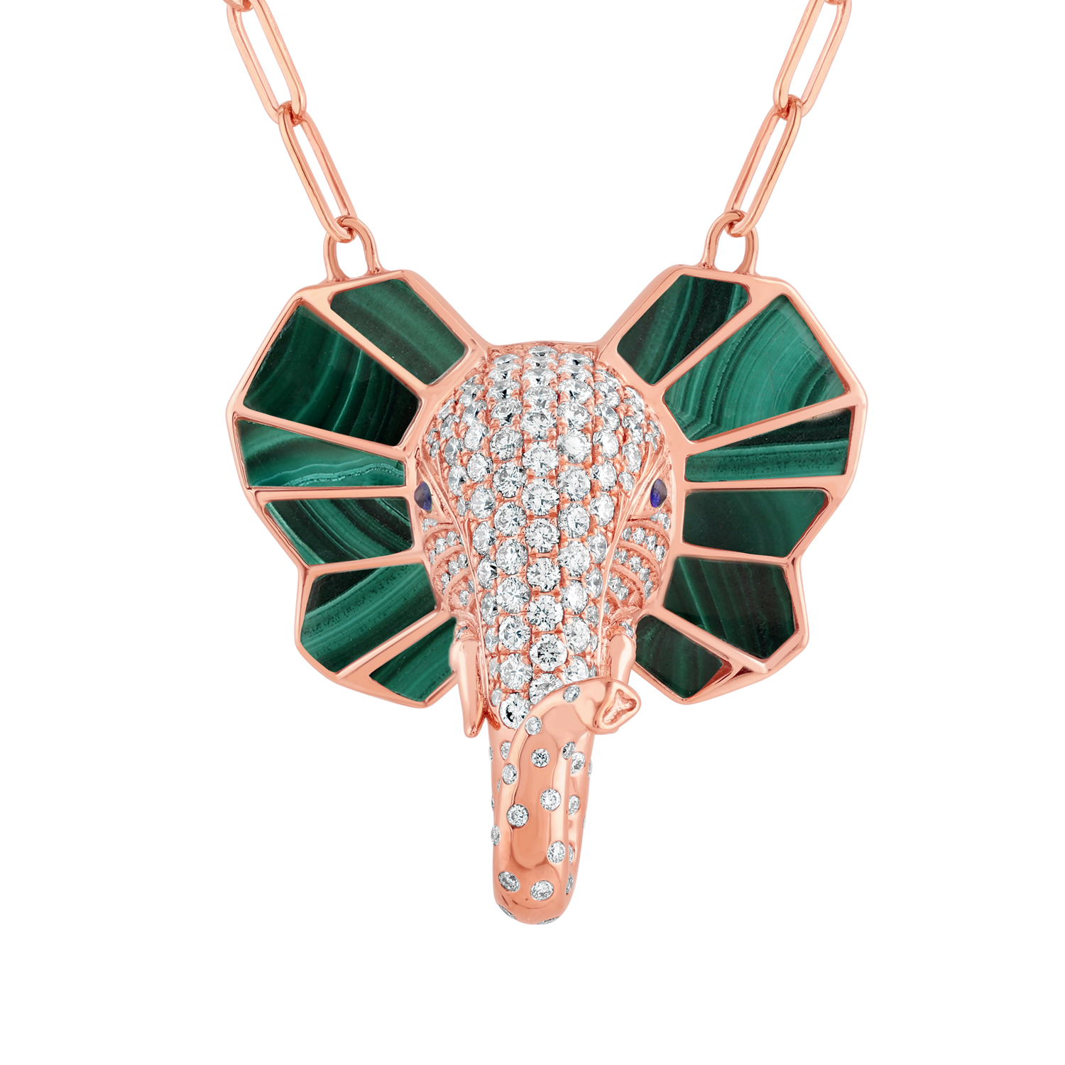 The Tusker Pendant: Malachite