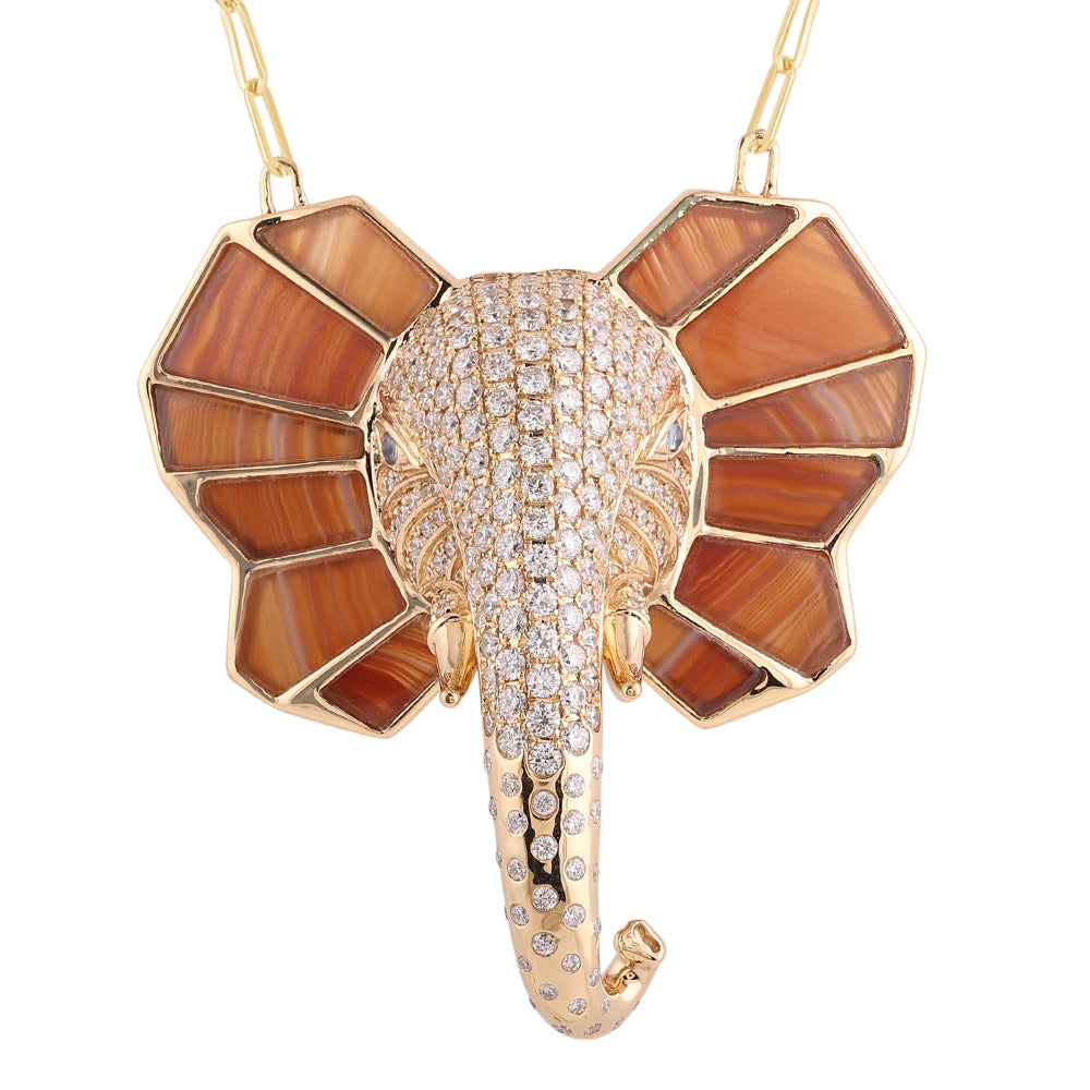 The Tusker Pendant: Agate