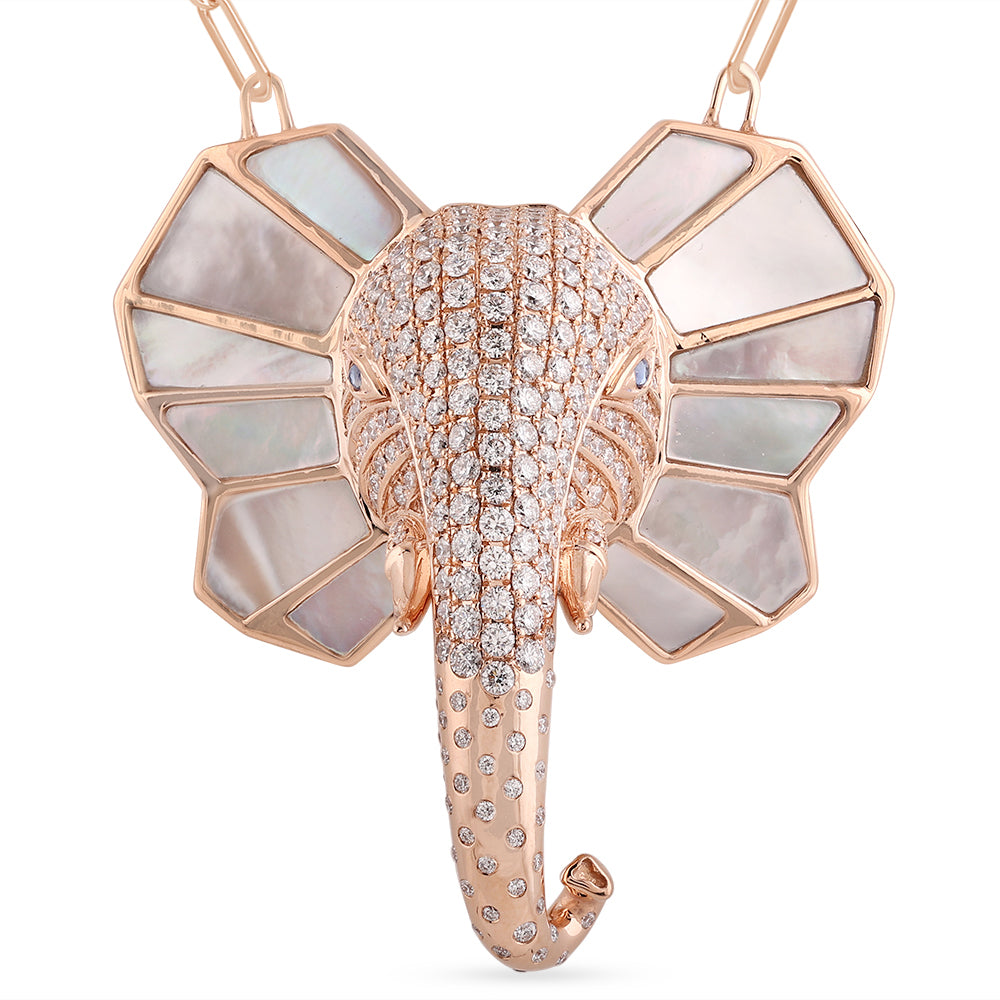 The Tusker Pendant: Mother of Pearl