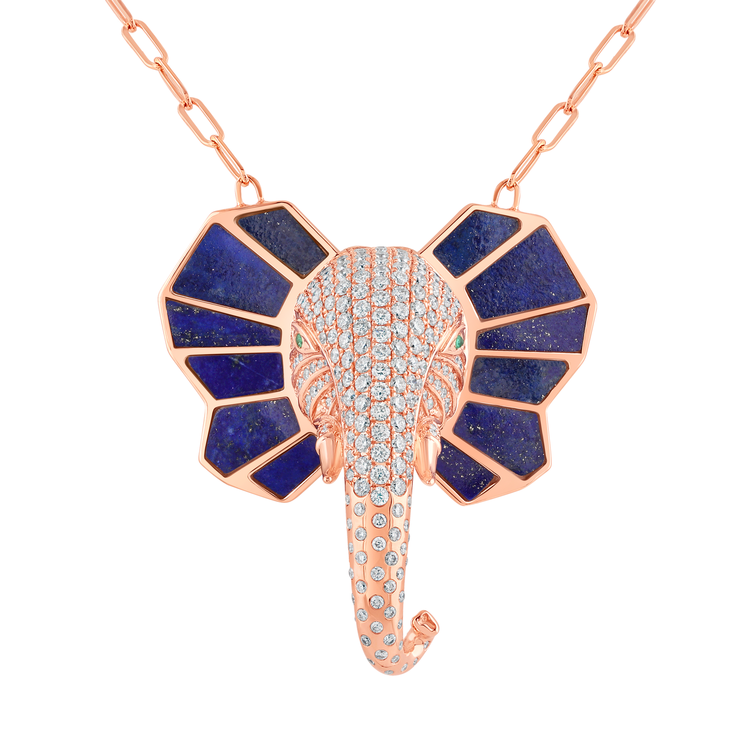 The Tusker Pendant: Lapiz Lazuli