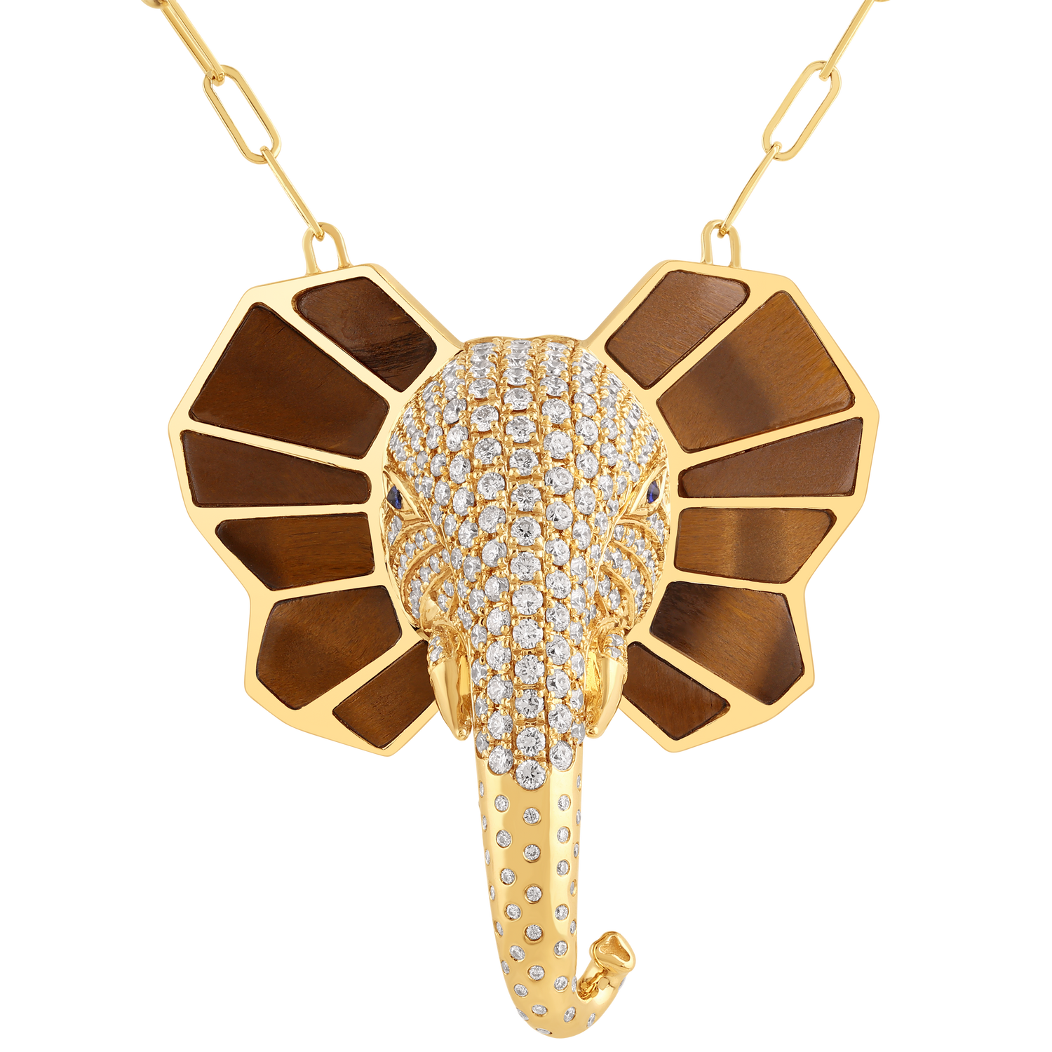 The Tusker Pendant: Tiger Eye