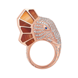 The Tusker Side Profile Ring - Agate