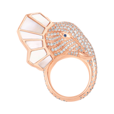 The Tusker Side Profile Ring - Mother of Pearl