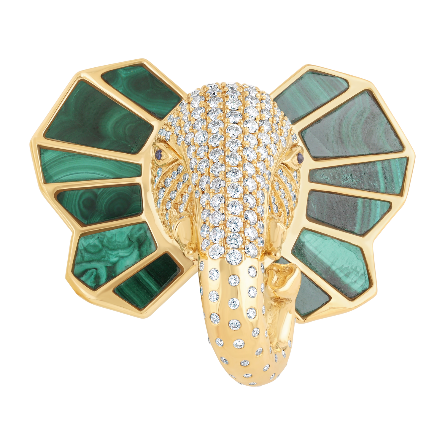 The Tusker Jumbo Ring -  Malachite