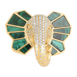 The Tusker Jumbo Ring -  Malachite