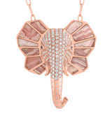 The Tusker Pendant: Rhodochrosite